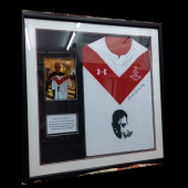 Signed football shirt frame