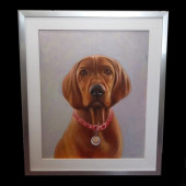 Framed picture of a dog