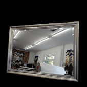 Framed silver mirror