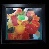 Framed picture of sweets