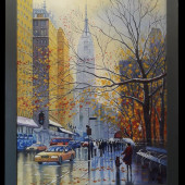 Framed picture of New York