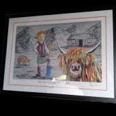 Framed picture of Steven Brown print