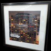 Framed picture of the streets poster