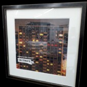 Framed picture of the streets poster